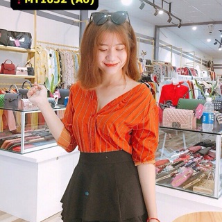 Áo kiểu thắt nơ hang bao đẹp