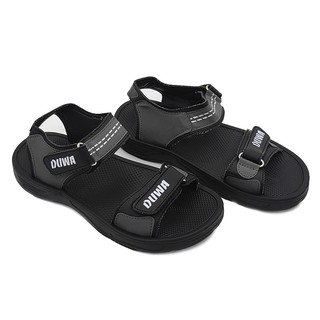 Giày sandal nam Bevis quai cao su gài, đế xốp EVA đúc siêu nhẹ, siêu êm chân BE135-1 (Đen)