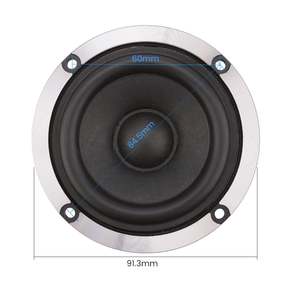 Bộ 2 loa 3 inch 4 8 ohm 15w hình nón AIYIMA cho xe ô tô