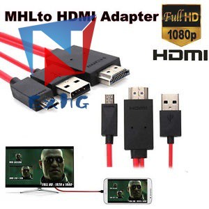 Cáp chuyển đổi truyền hình 1.8M MHL HML Micro USB sang HDMI 1080P cho Samsung Galaxy