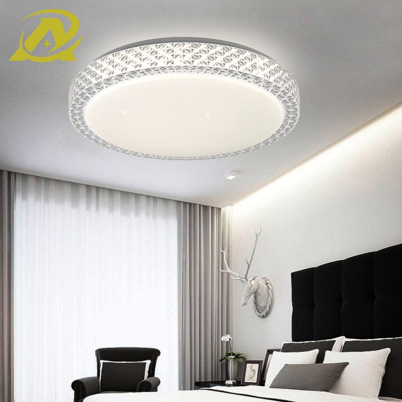 Đèn led ốp trần viên đá bảo thạch trắng trang trí phòng khách phòng ngủ phòng đọc sách 8901