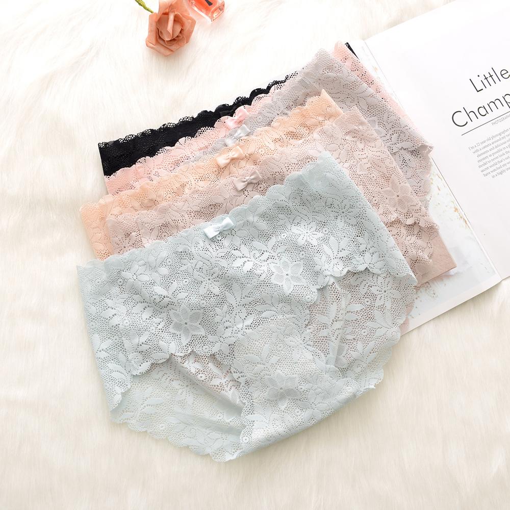 OCEANMAP Quần Lót Ren Hoa Màu Sắc Thanh Lịch