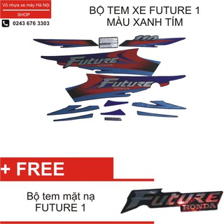 Bộ tem xe Future 1 màu xanh tím