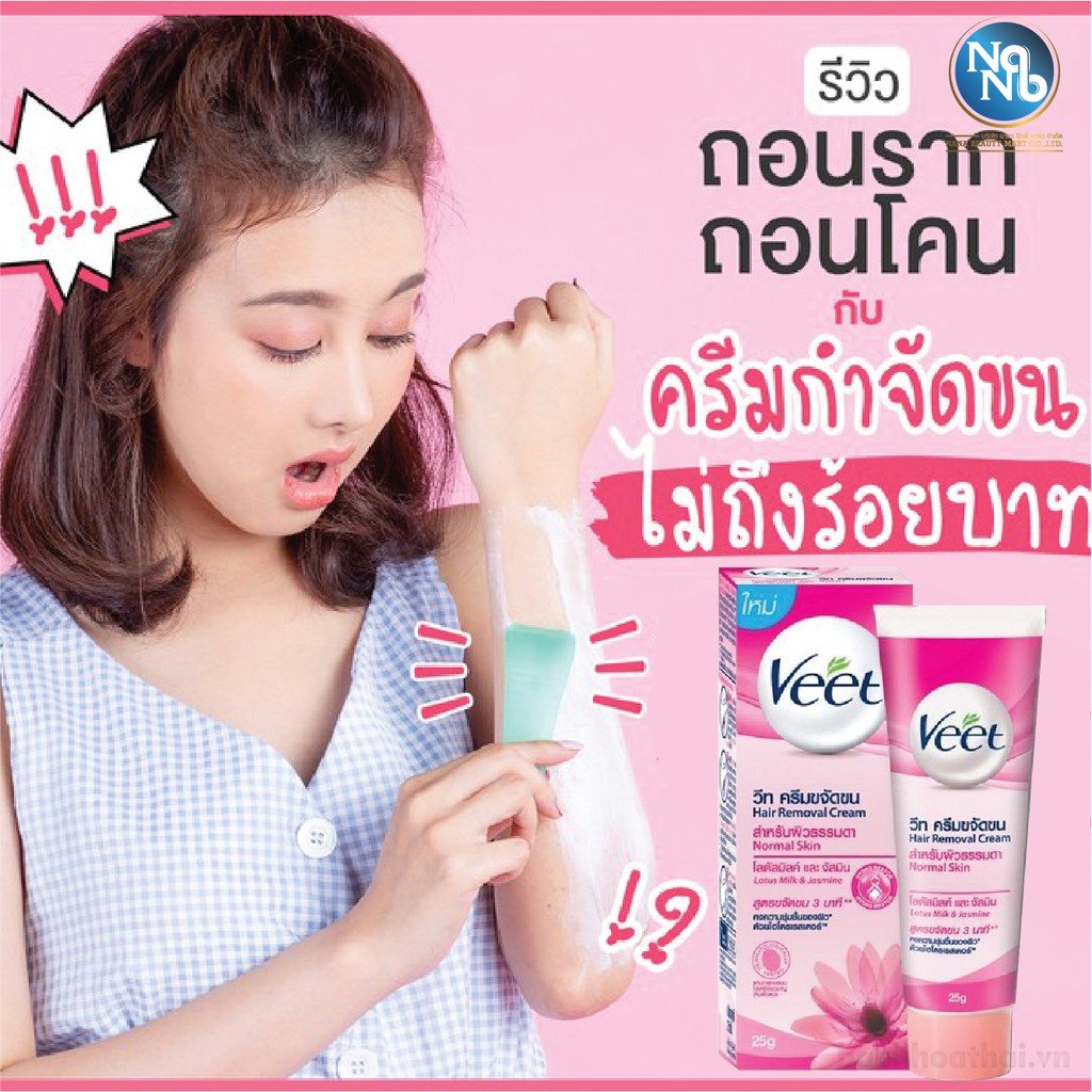 Kem tẩy lông VEET Silk & Fresh cho vùng da nhạy cảm