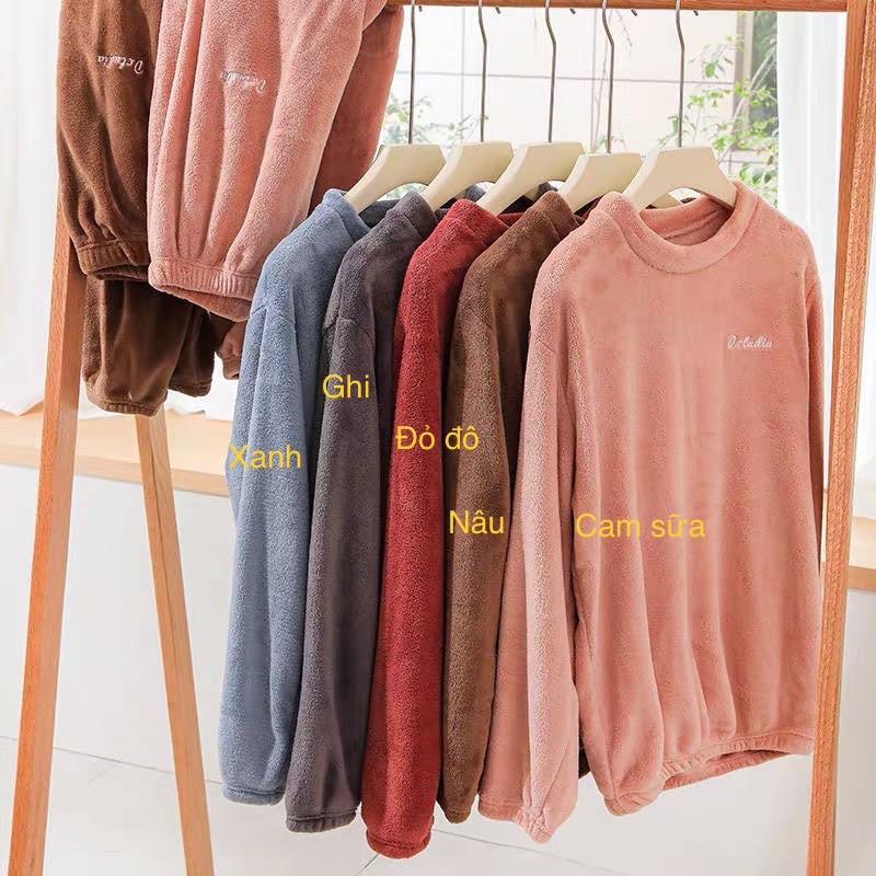 [HÀNG CHUẨN QUẢNG CHÂU] - Bộ ngủ lông NAM/NỮ | BigBuy360 - bigbuy360.vn