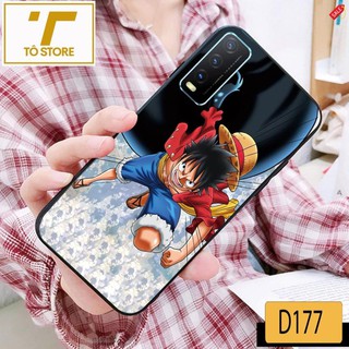 [ FREE SHIP ĐƠN 100K ] Ốp lưng kính điện thoại Vivo Y20 in hình Lufy cá tính, mạnh mẽ. đẹp
