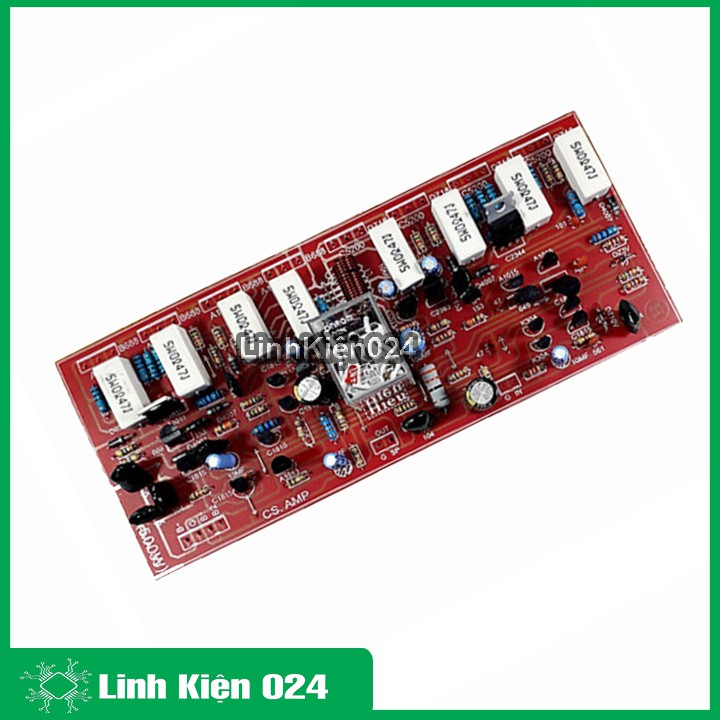 Board Khuếch Đại Công Suất 1 main - 8 Sò, Có Relay Bảo Vệ Chính Hãng