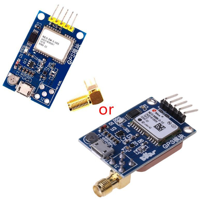 WER Mini GPS Satellite Positioning Module 51 NEO-6M/7M/8M Double Antenna Interface Microcontroller for STM32 C51 51 SCM MCU Development Board