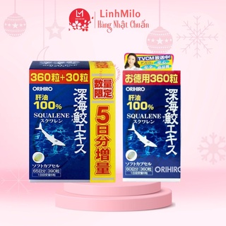Sụn Vi Cá Mập Squalene Orihiro Nhật Bản 360 viên bổ mắt, xương khớp và tim mạch.
