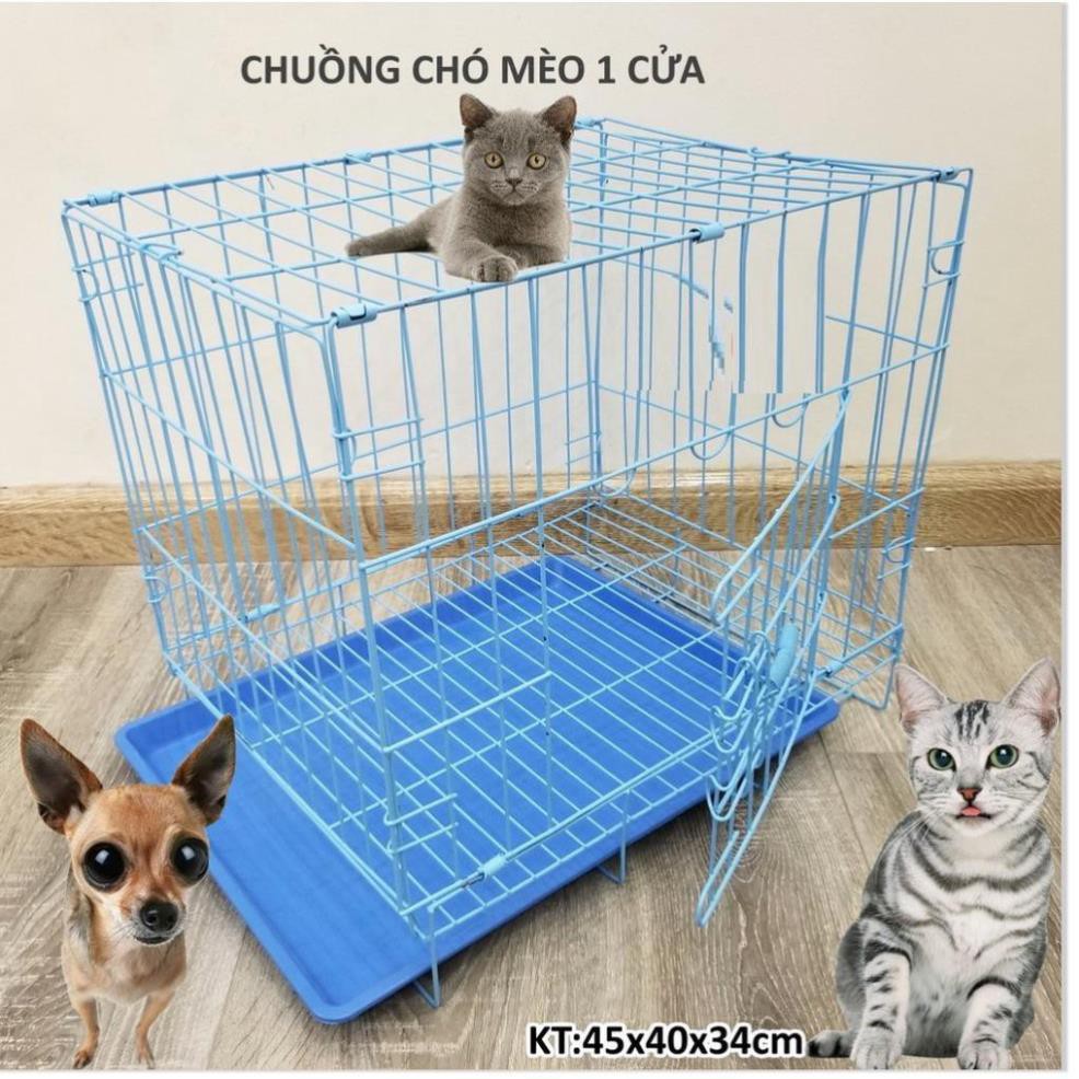 Chuồng Lồng cho thú cưng nhỏ dạng gấp gọn sơn tĩnh điện sd35 dùng để làm chuồng nuôi chó mèo