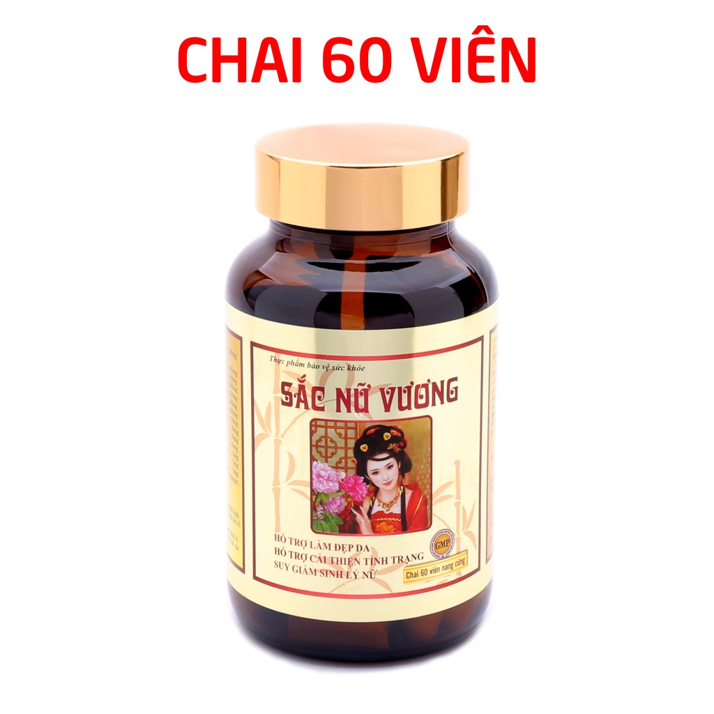 Viên uống đẹp da Sắc Nữ Vương HDPHARMA bổ sung collagen, isoflavon tăng nội tiết tố nữ - 60 viên