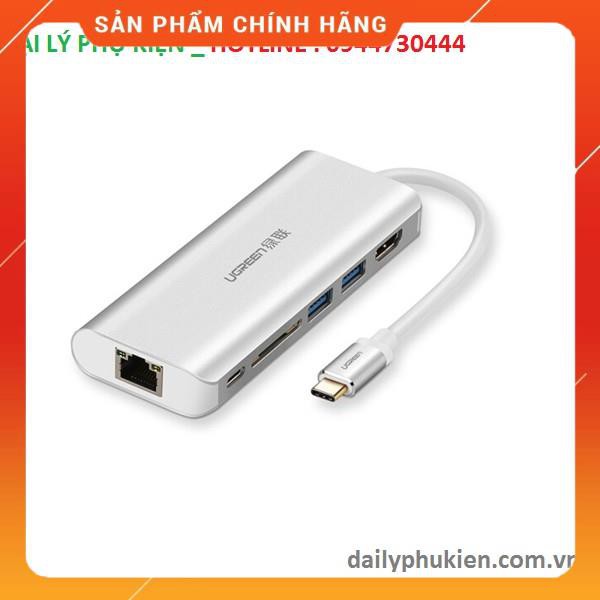 Hub USB type C chuyển đổi đa năng 5 trong 1 Ugreen 40873 dailyphukien