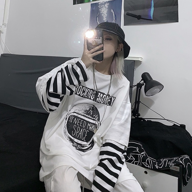 Áo Thun Tay Dài Phong Cách Hiphop Cá Tính Cho Nữ | BigBuy360 - bigbuy360.vn