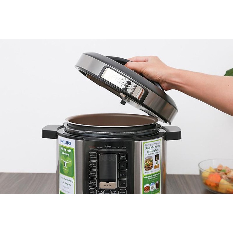 Nồi Áp Suất Điện Tử Philips HD2137, HD2137/65  - Hàng chính hãng
