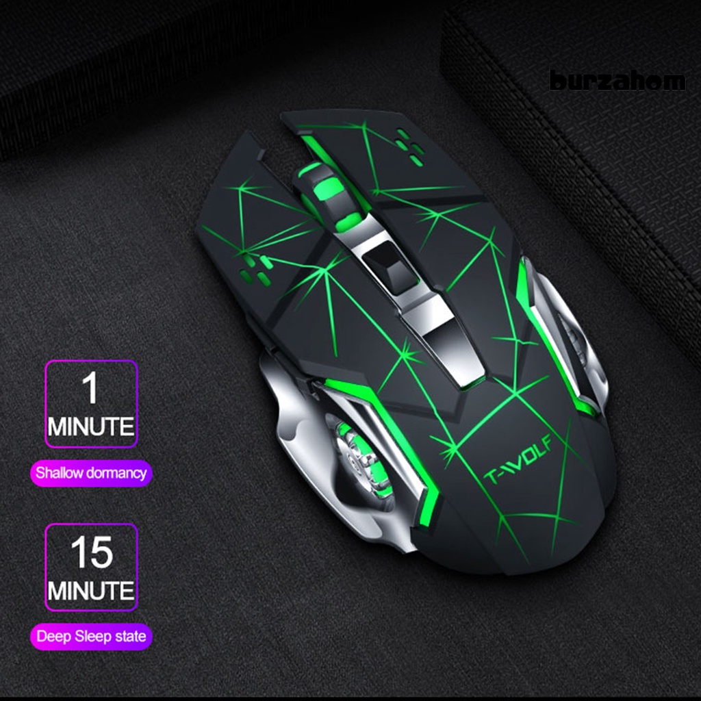 Chuột không dây Q13B 2.4G 2400DPI 6 Nút Có Thể Sạc Lại Kết Nối Bluetooth