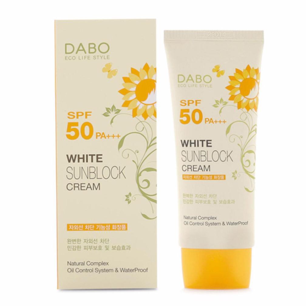 Kem chống nắng Dabo White Sunblock Cream SPF50 PA+++ Hàn Quốc 70ml