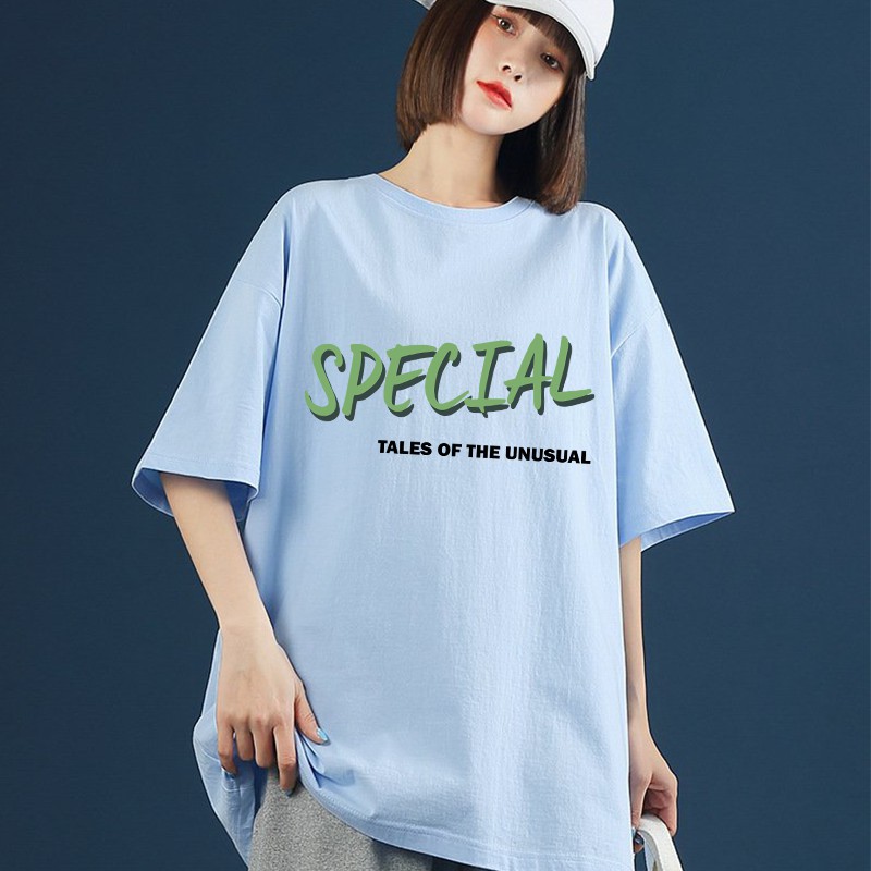 Áo thun nam nữ unisex tay lỡ phông form rộng teen cổ tròn oversize cotton SPECIAL giá rẻ màu đen trắng tee pull freesize | BigBuy360 - bigbuy360.vn