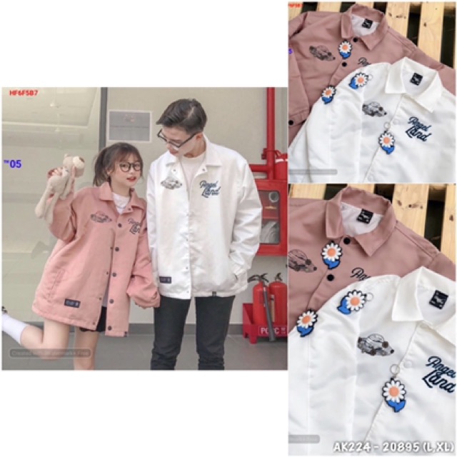 Áo Khoác Dù Nam Nữ Cặp Siêu Đẹp 2 Lớp Cao Cấp Jackets Gió in ANGELLAND - AK2224