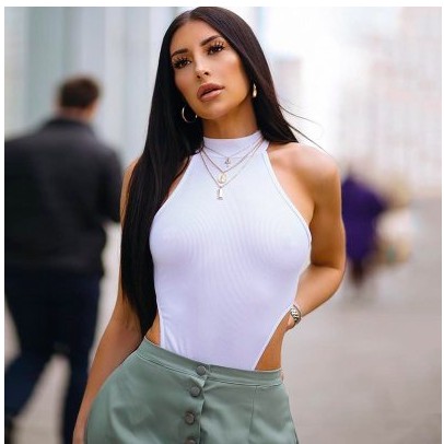 (Sẵn S VẢI THUN GÂN ĐẸP)Bodysuit khoét eo cao | BigBuy360 - bigbuy360.vn