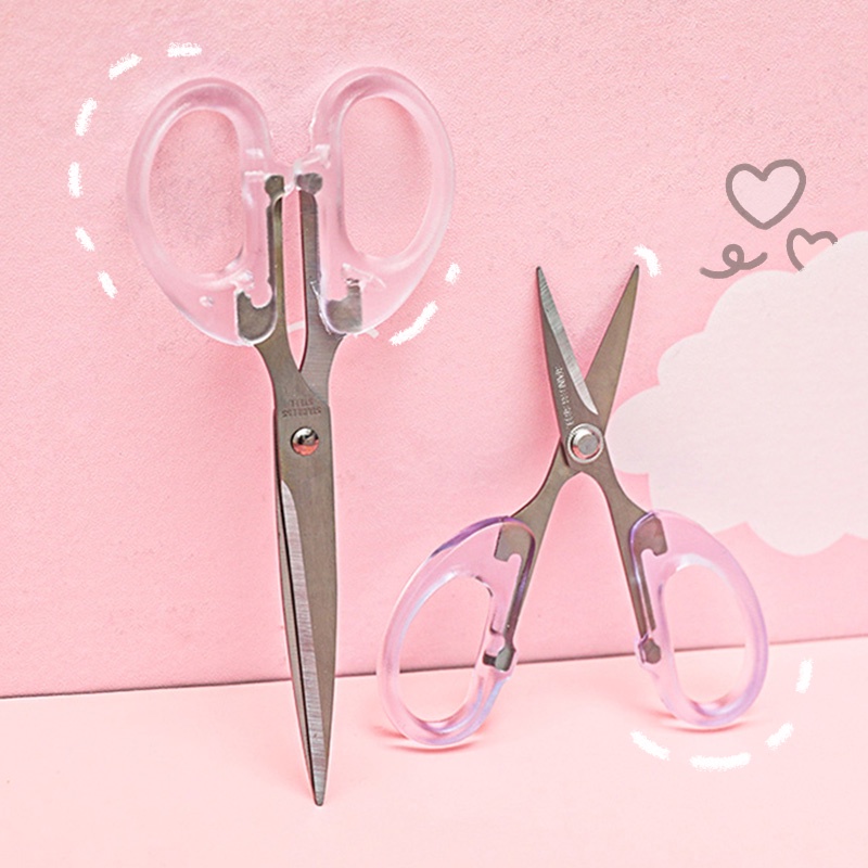 Kéo Cầm Tay Bằng Thép Không Gỉ Với Thiết Kế Trong Suốt Đơn Giản