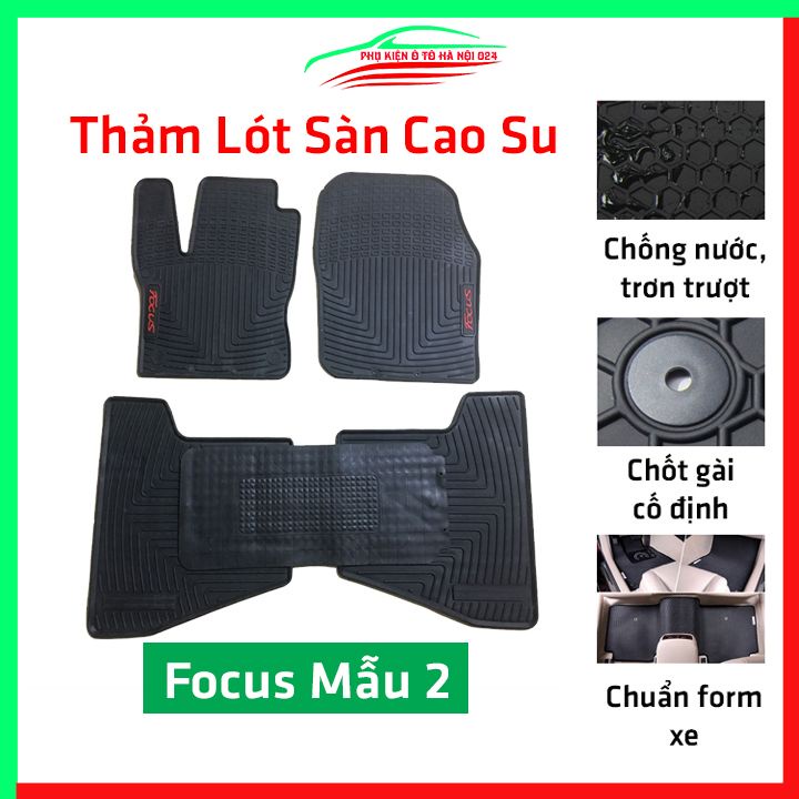 Thảm lót sàn cao su cho xe Focus Mẫu 2 2021-2022 hàng chuẩn theo xe chịu lực tốt