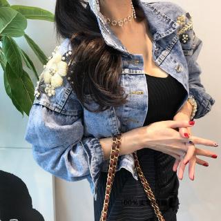 Áo Khoác Denim Lưng Cao Thời Trang Cá Tính