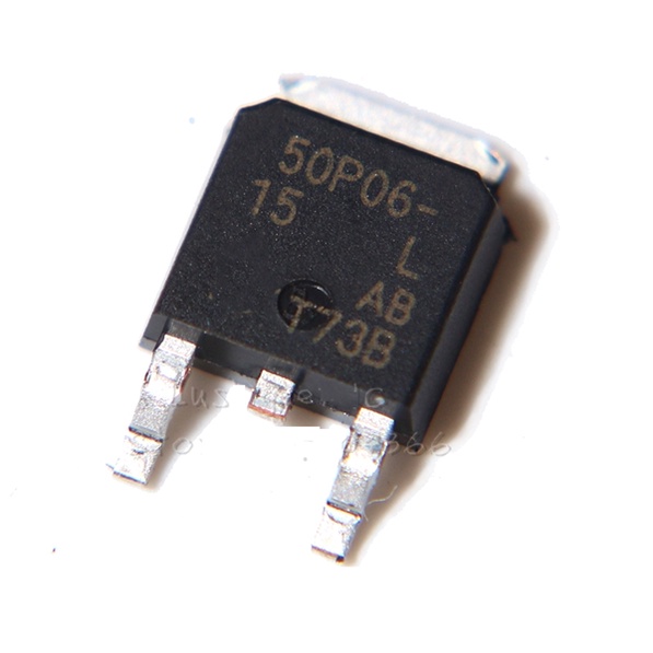 Linh kiện MOSFET Dán 50P06 TO-252 50A 60V Kênh P (SMD Dán) (SUD50P06 SUD 50P06)