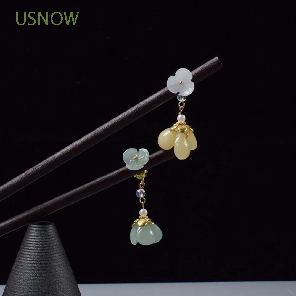 Trâm Cài Tóc Đính Hoa Phối Tua Rua Thời Trang Cổ Điển Cho Nữ