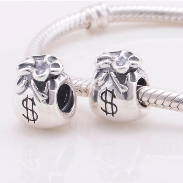 Charm túi tiền bạc 925