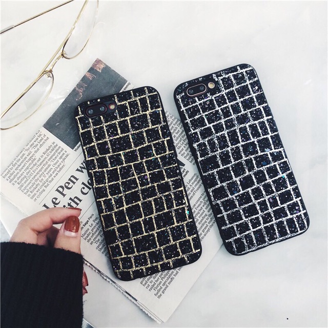 Ốp nhũ caro cho iphone