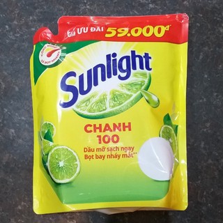 Nước Rửa Chén Bát Sunlight Chanh Túi 2,6kg