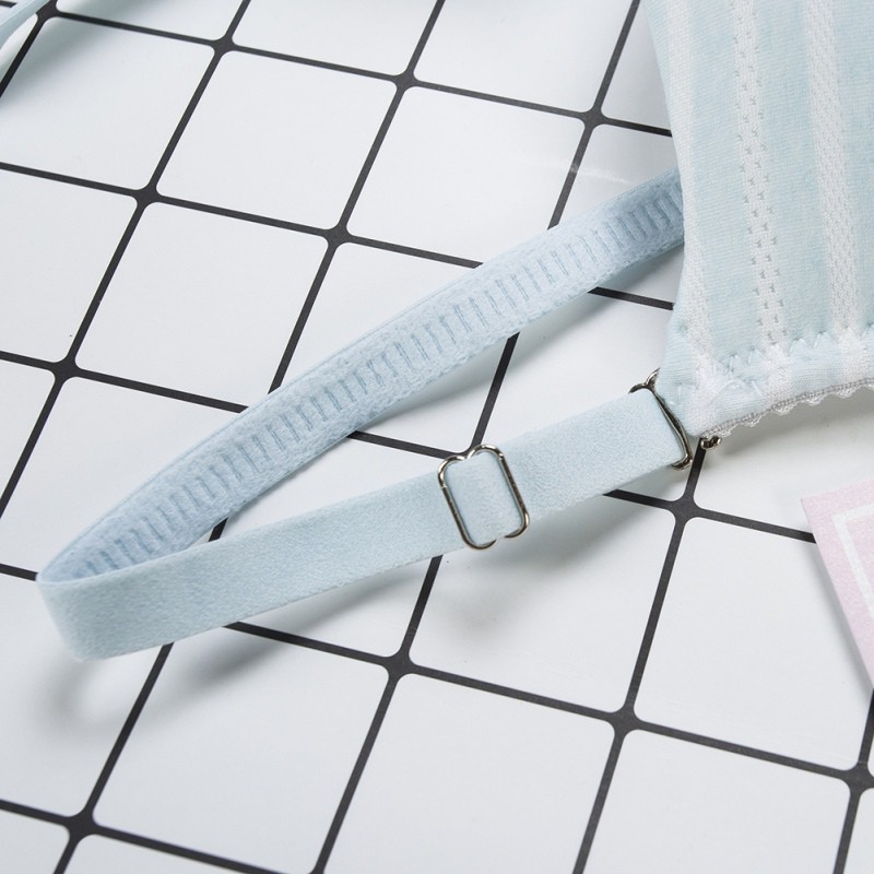 Set đồ lót cotton họa tiết kẻ sọc cho nữ | BigBuy360 - bigbuy360.vn