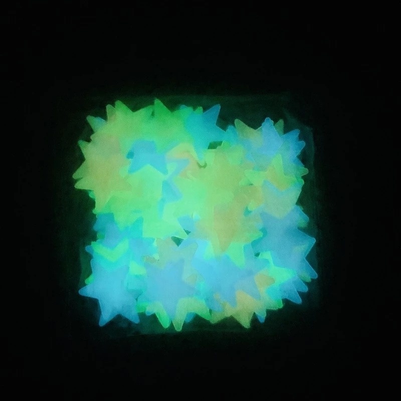 100 Ngôi Sao 3D Dạ Quang Dán Tường