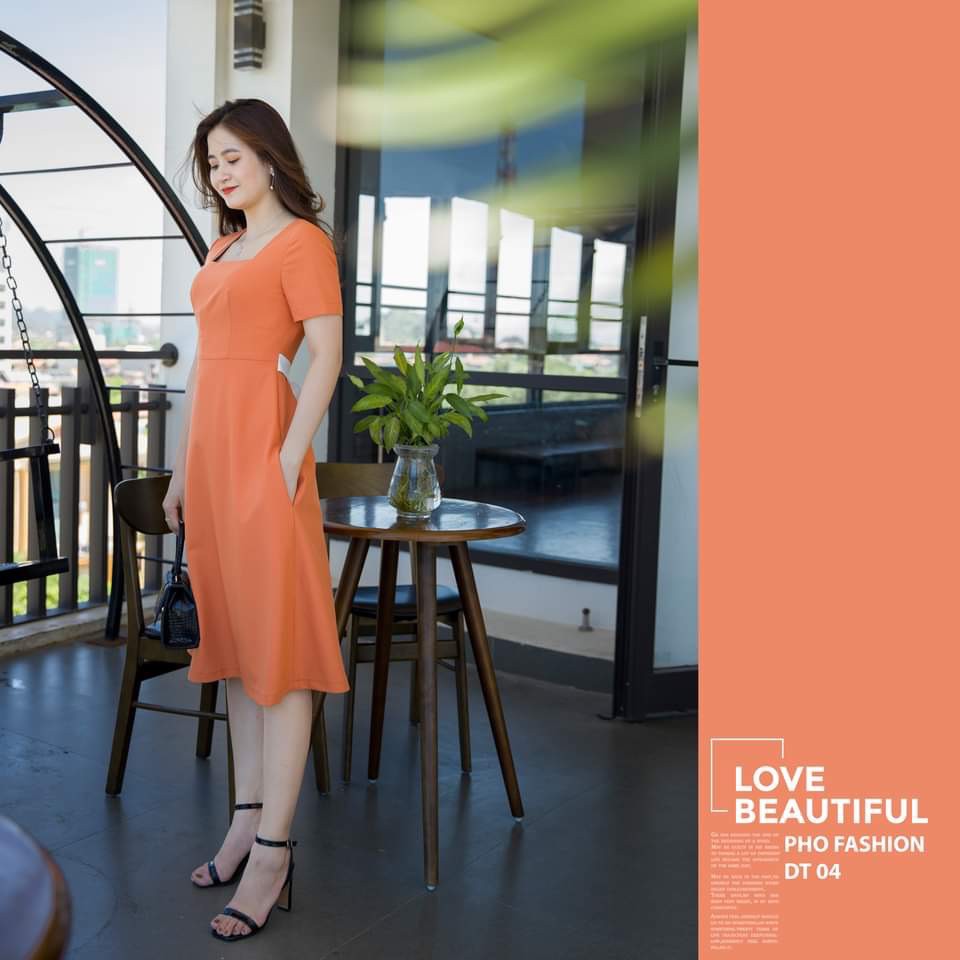 Váy Đầm Công Sở Nữ Đẹp - Phố Fashion - Chất hai biên cao cấp - DT04