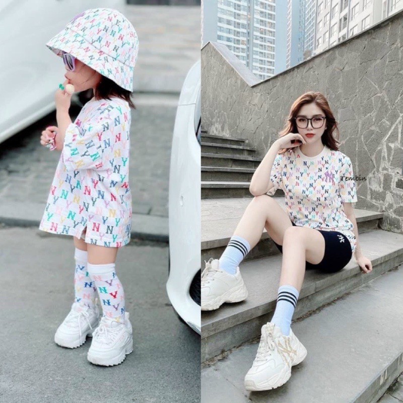 áo đôi mẹ bé chữ Ny