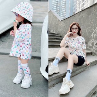 Áo đôi mẹ bé chữ Ny
