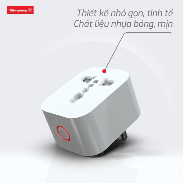 Ổ Cắm Thông Minh 2000W, Ổ Cắm Wifi Điện Quang - Tắt/mở từ xa bằng wifi, giọng nói, hẹn giờ tự động. BH 18 tháng