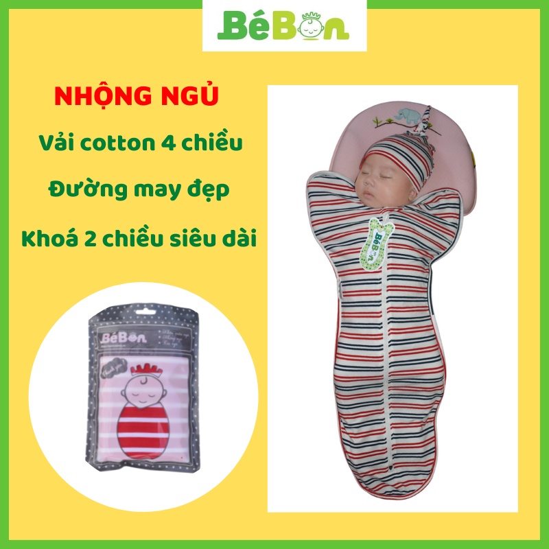 SIZE M NHỘNG CHŨN BÉ BON Ủ KÉN CHO BÉ FREESHIP TÚI NGỦ CHỐNG GIẬT MÌNH VẢI COTTON CAO CẤP