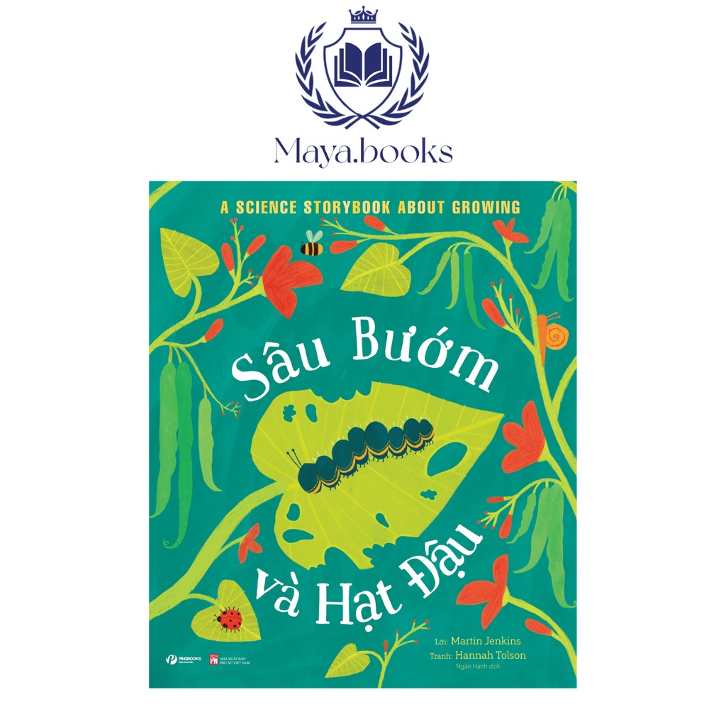 Sách - Câu chuyện khoa học: Sâu bướm và hạt đậu - A science storybook sbout growing
