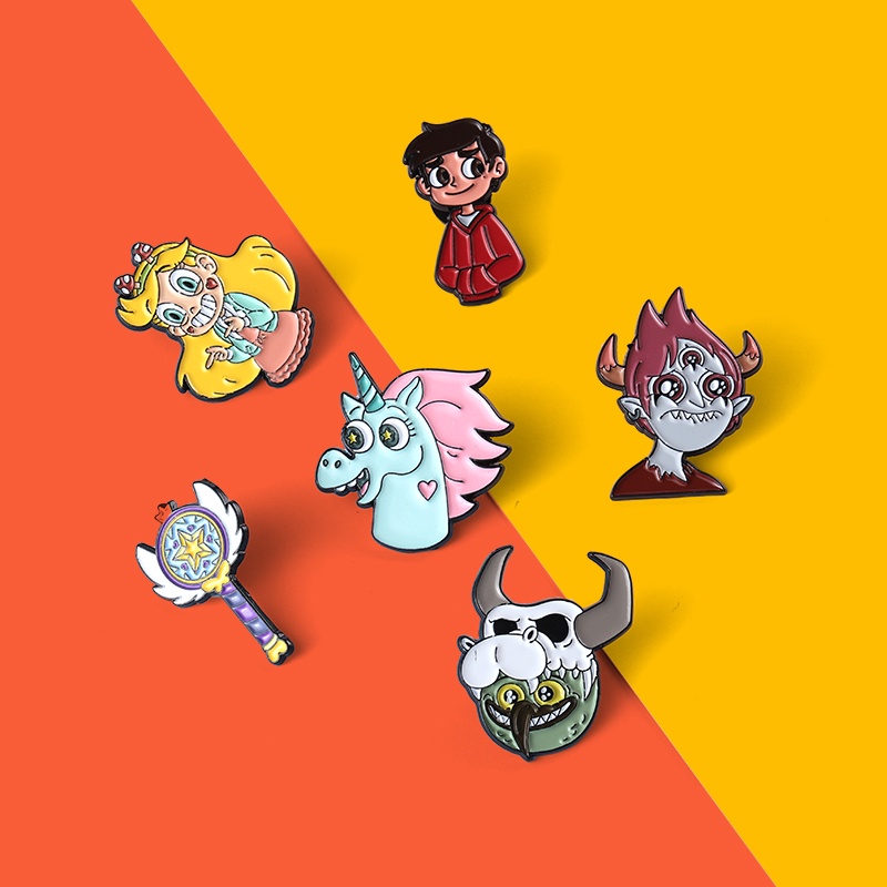 Ghim cài áo hình hoạt hình dễ thương cho bé