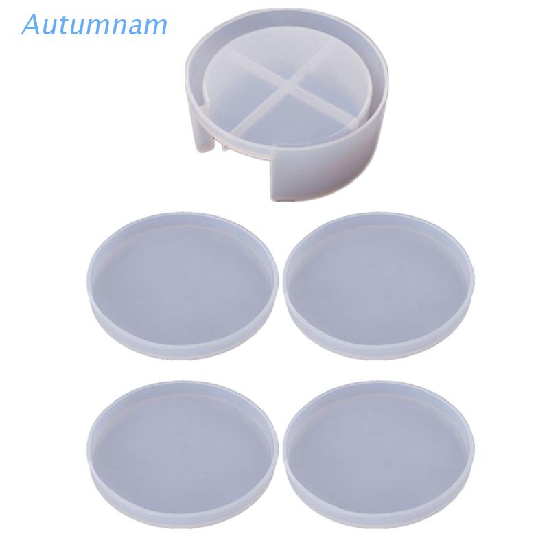 Set 5 Khuôn Làm Đế Lót Ly Bằng Nhựa Epoxy Resin Cr