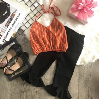 Set quần ống loe + áo yếm