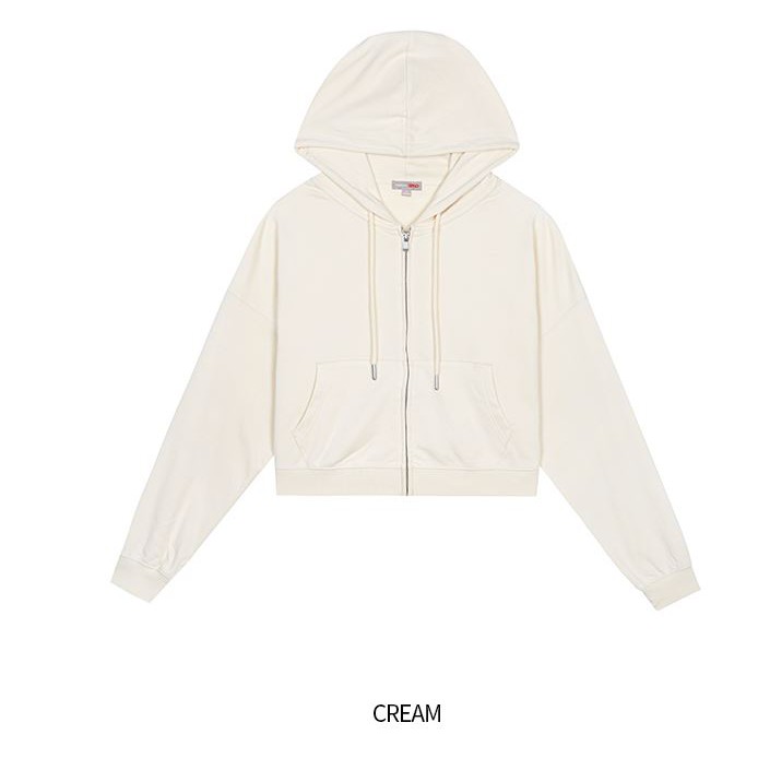 Crop Hood Zip Up SPAO | BigBuy360 - bigbuy360.vn
