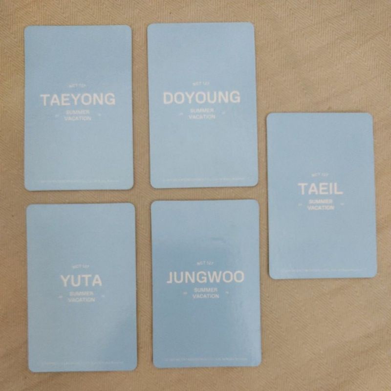 Card Ảnh Summer Vacation NCT 127 Yizhiyu