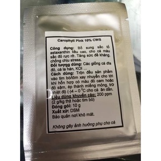 Carophyll pink 10% lên màu cho cá cảnh
