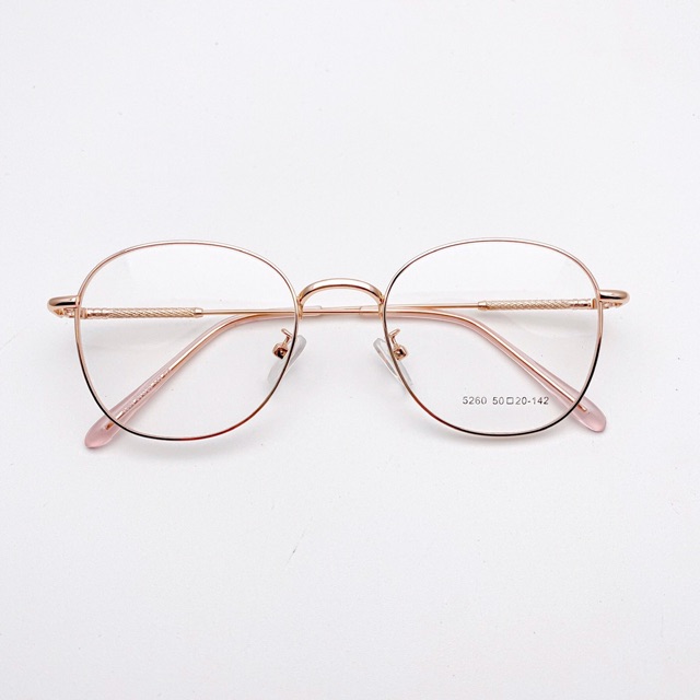 Kính mắt oval_gọng kính kim loại size 4,5cm | BigBuy360 - bigbuy360.vn