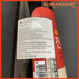 DẦU MÈ ĐẬM ĐẶC BEKSUL HÀN QUỐC 320ML