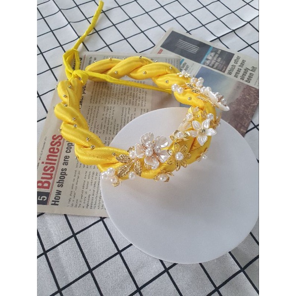 Mấn đội đầu cô dâu hoa ngọctrai hàng thủ công, Mấn áo dài, mấn cách tân