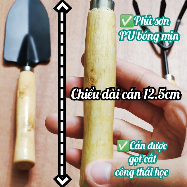 Combo 3 món Bộ dụng cụ làm vườn loại tốt