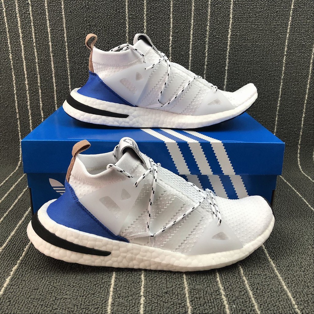 (FULL BOX) Giày Adidas Arkyn Boost White Blue Trắng xanh